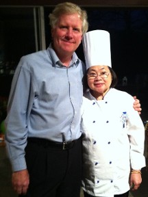Chef Evelyn S. Bunoan with Greg
