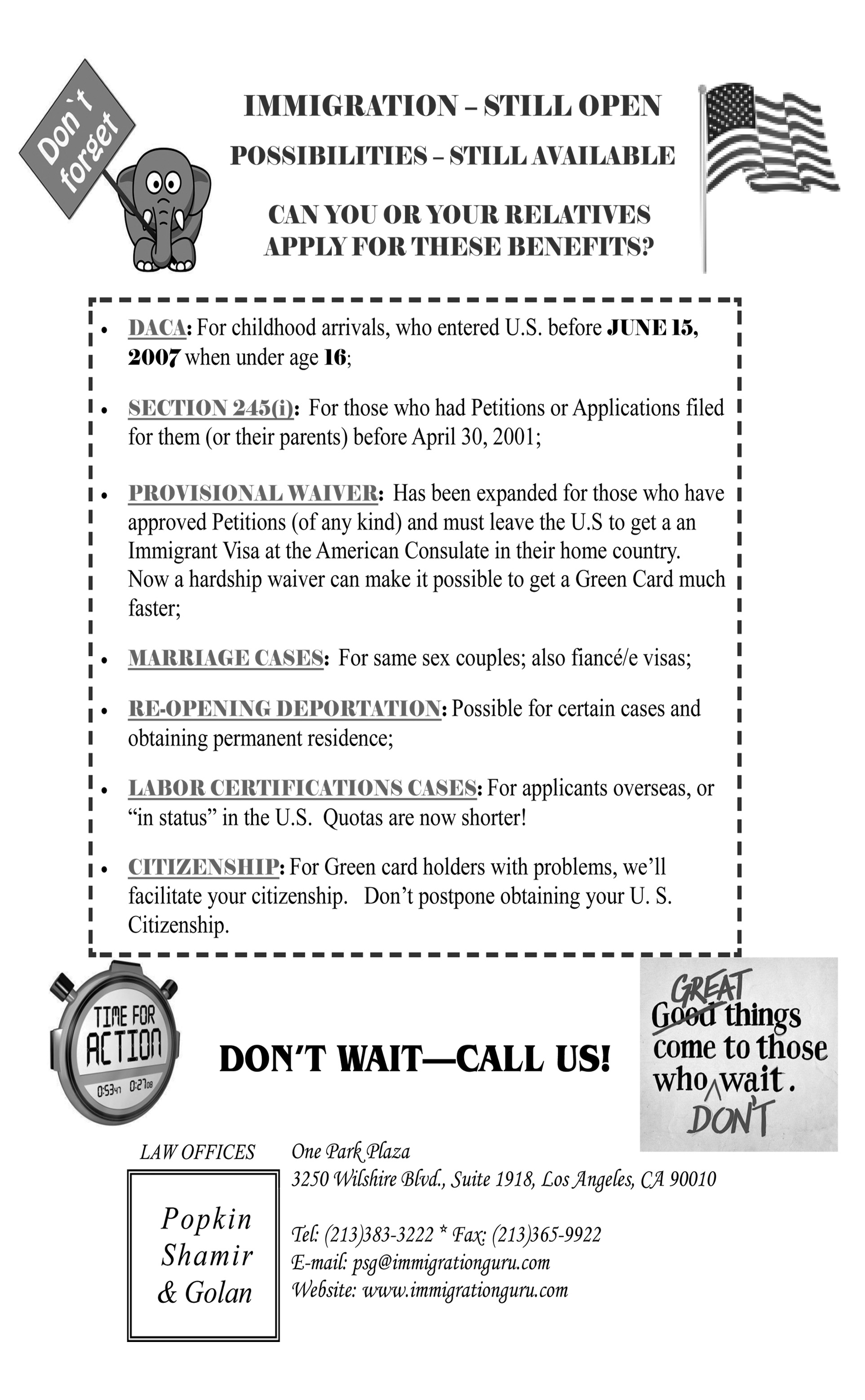 Immigration Flyer