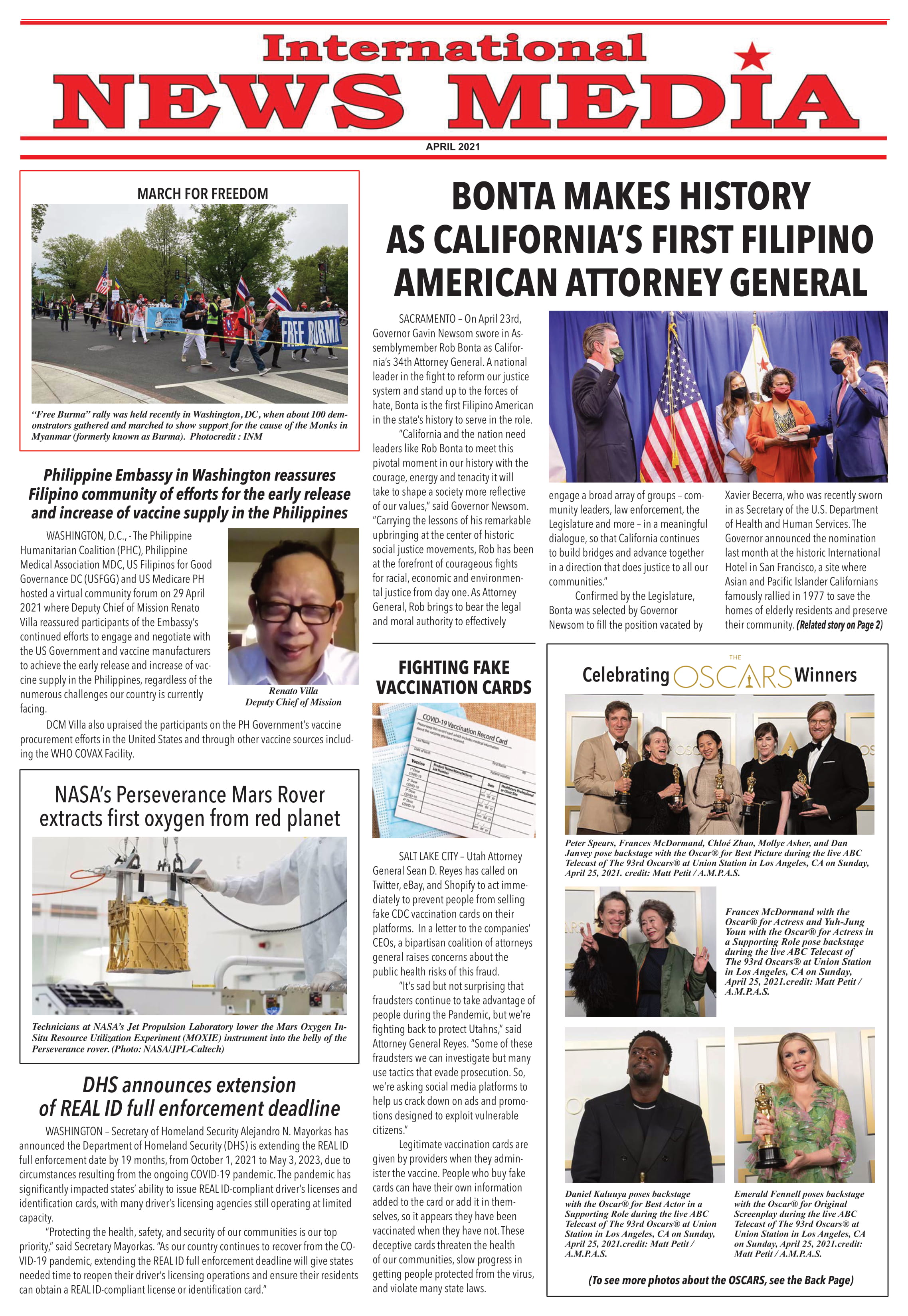 April 2021 Edition