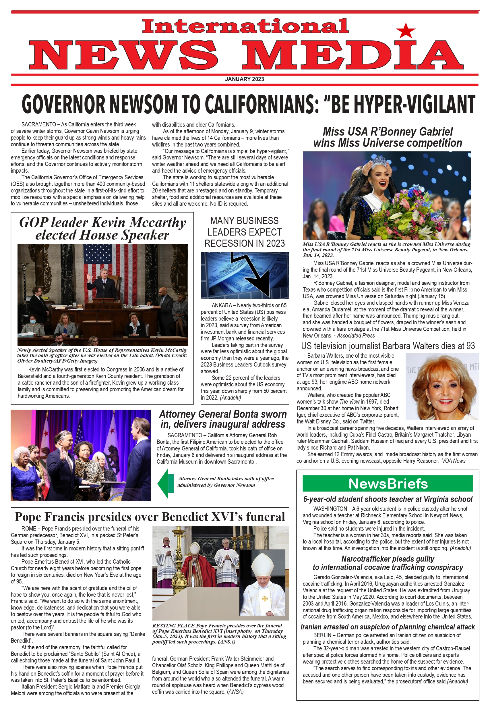 International News Media January 2023 International News Media January 2023