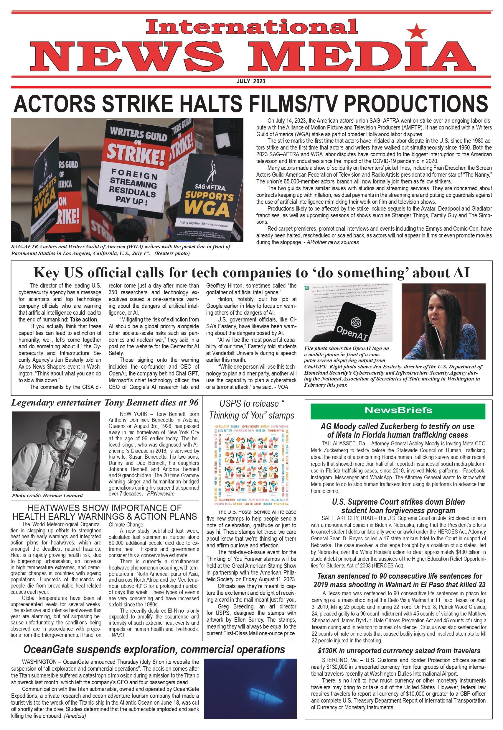 International News Media July 2023 International News Media July 2023