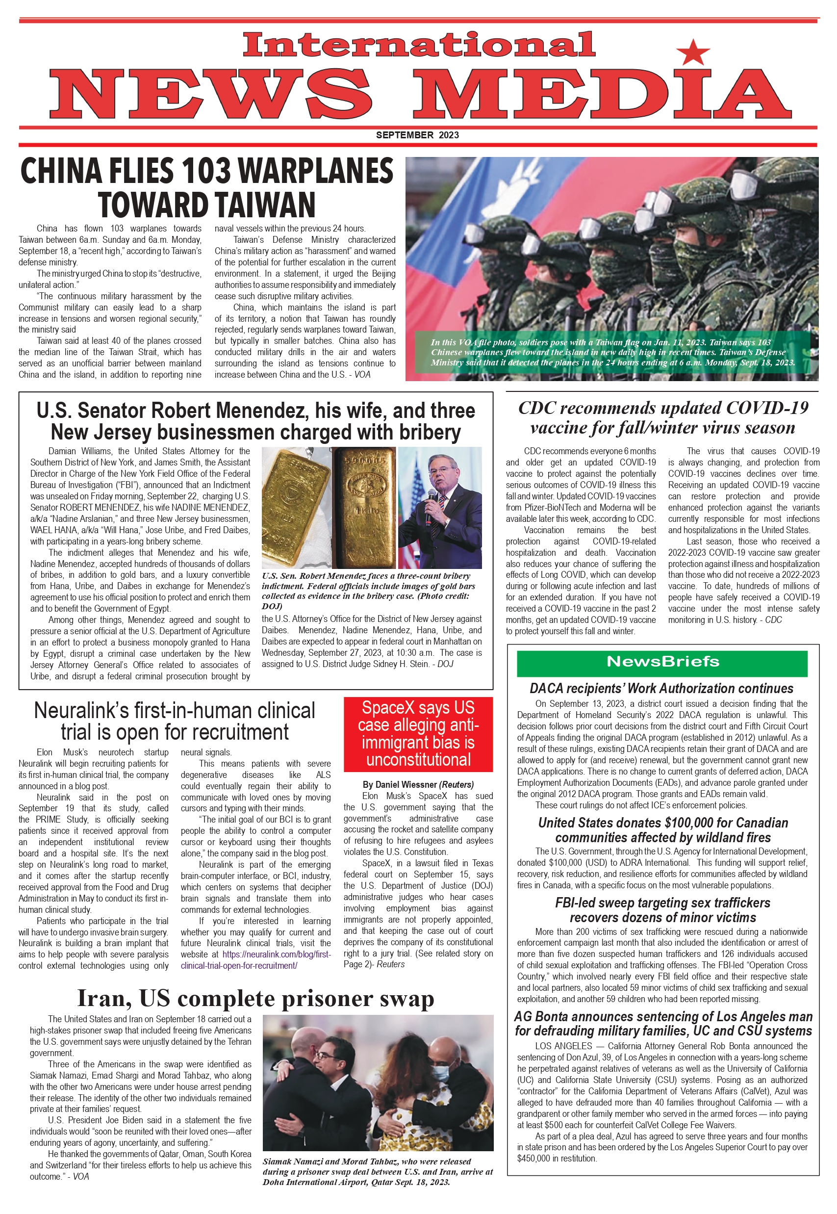 September 2023 Issue September 2023 Issue