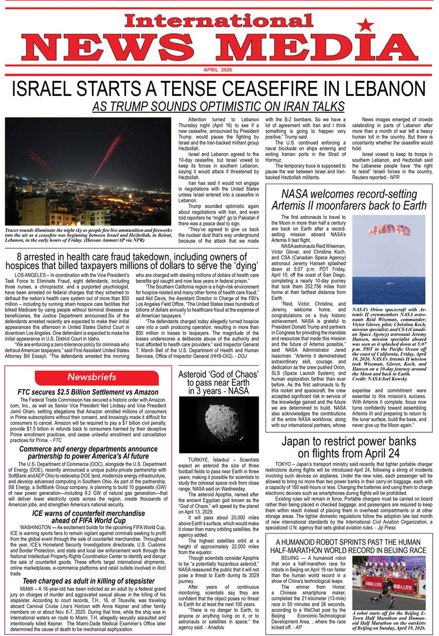 April Issue Page 1